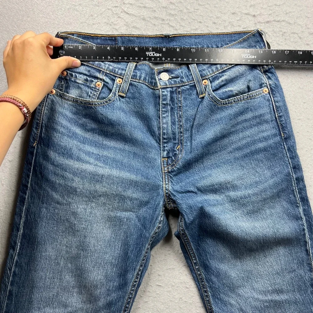 Levis 527 Slim Bootcut Jeans Mens W30 L30 Medium Wash Blue Denim 05527-0655